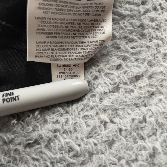 Nike Golf Pants Mens 34x30 Black Dri-Fit Tour Performance Chino Flat Front - Picture 10 of 11